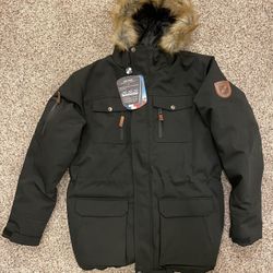 Brand New Men’s Fur Hooded Parka  Size Medium
