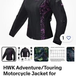 XL Women’s HWK Waterproof motorcycle jacket