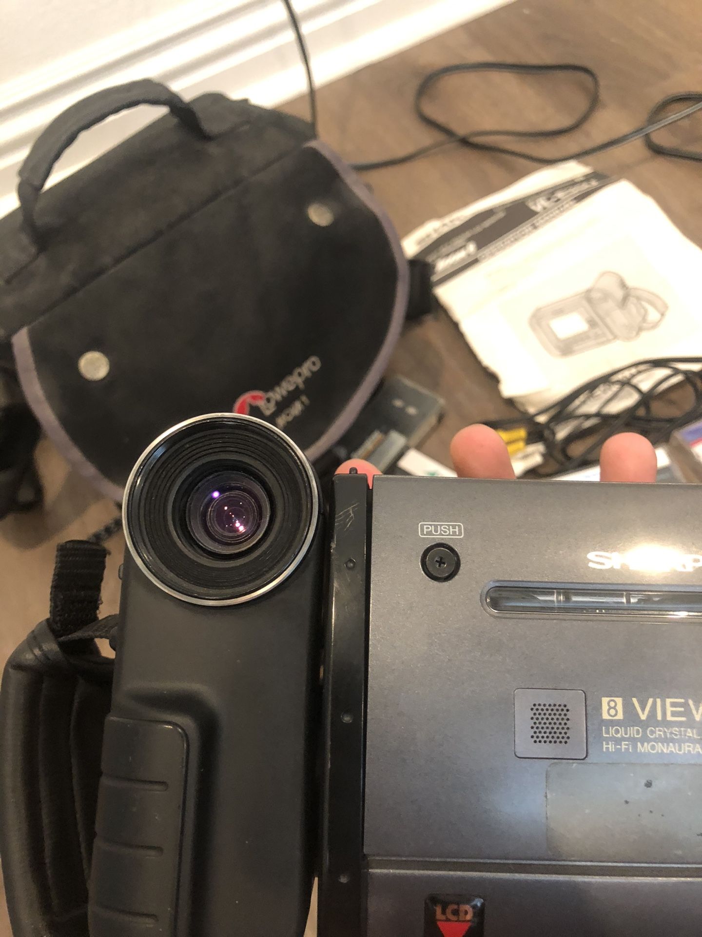 Sharp 8 Viewcam Camcorder VL-E35U + LOTS Of Accessories Works Great BUNDLE Rare