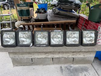 6 Power Light Metal Halide Floodlights 175W with specialized UV filter glass