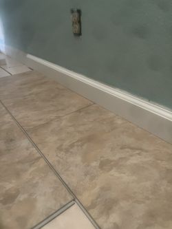 Vinyl Flooring Enough For 2 Bathrooms.