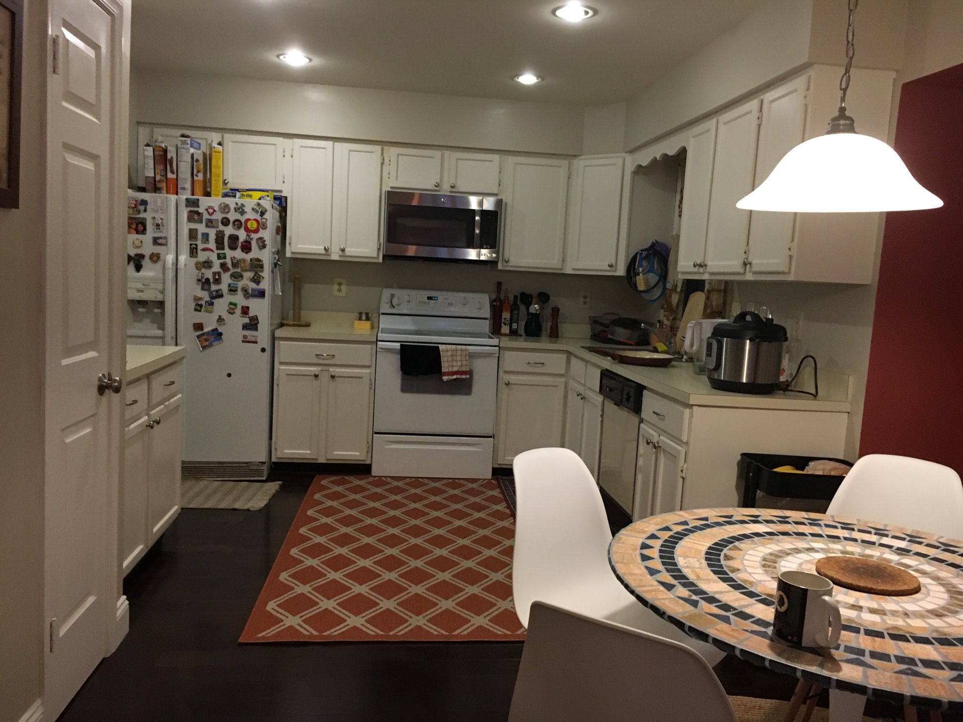 All cabinets and appliances in this kitchen