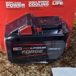 Milwaukee
M18 18V Lithium-Ion REDLITHIUM FORGE HD 12.0 Ah Battery Pack