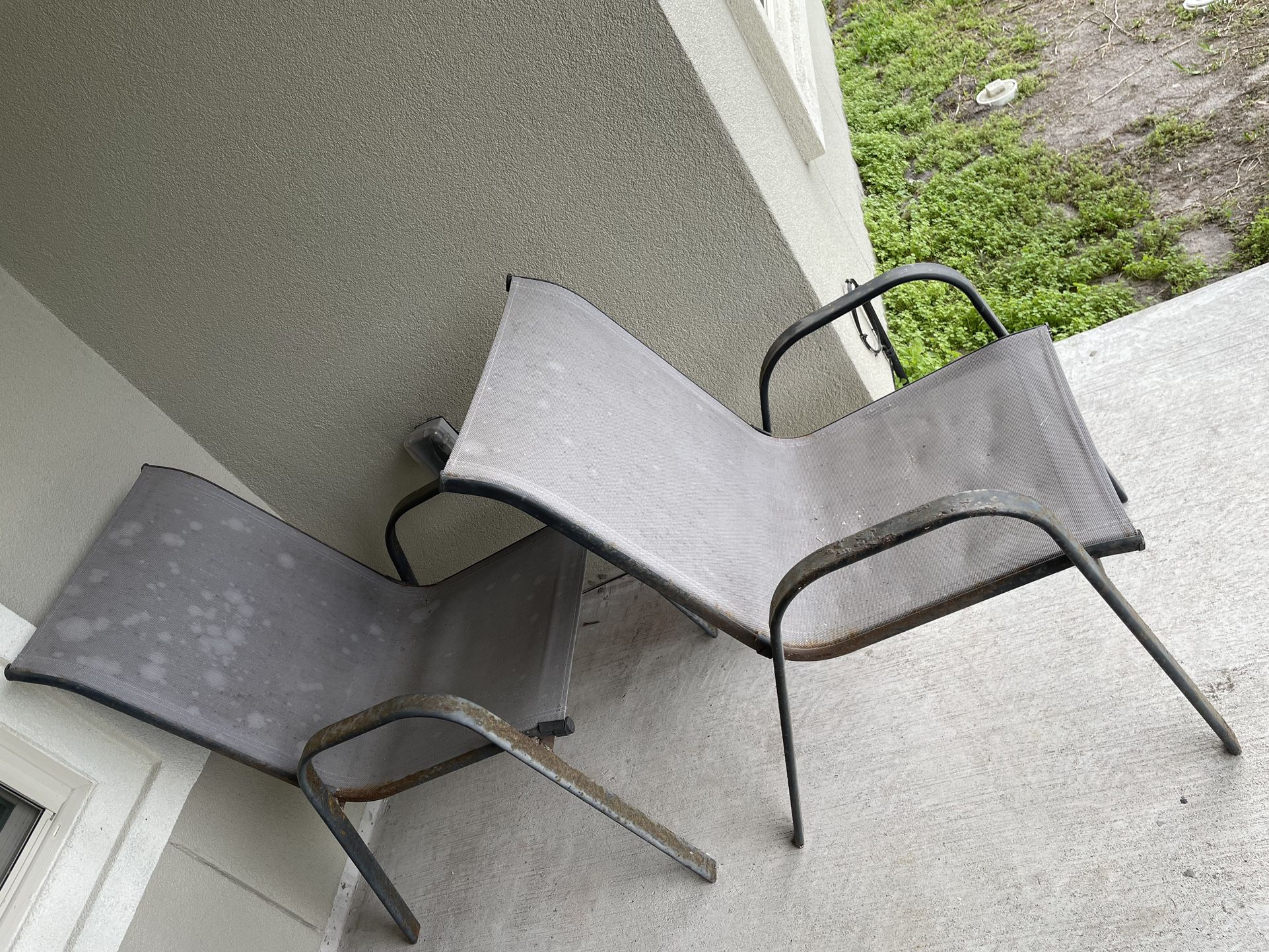 Patio Chairs Grey