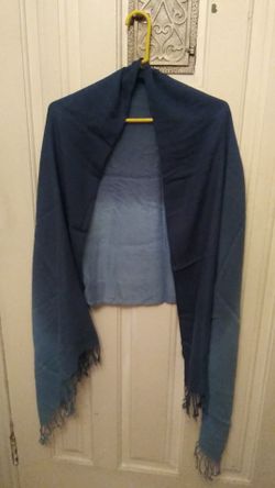 Pashmina scarfs new 3- blue, tan, floral