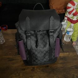 Coach Hudson Backpack Signature Canvas