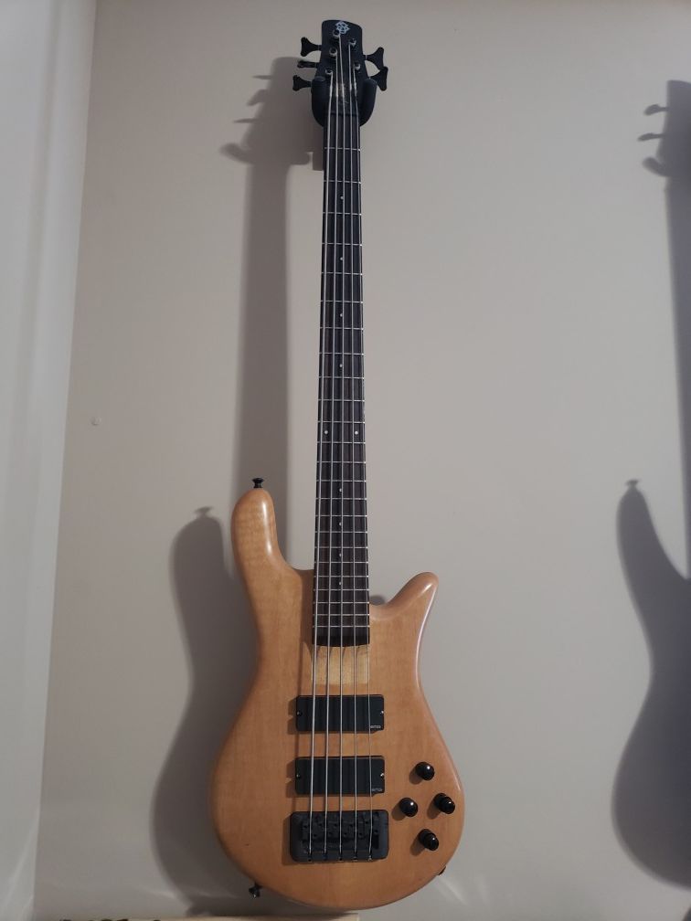 Spector Euro Rebop 5 String Bass with upgraded EMG Preamp & Pickups