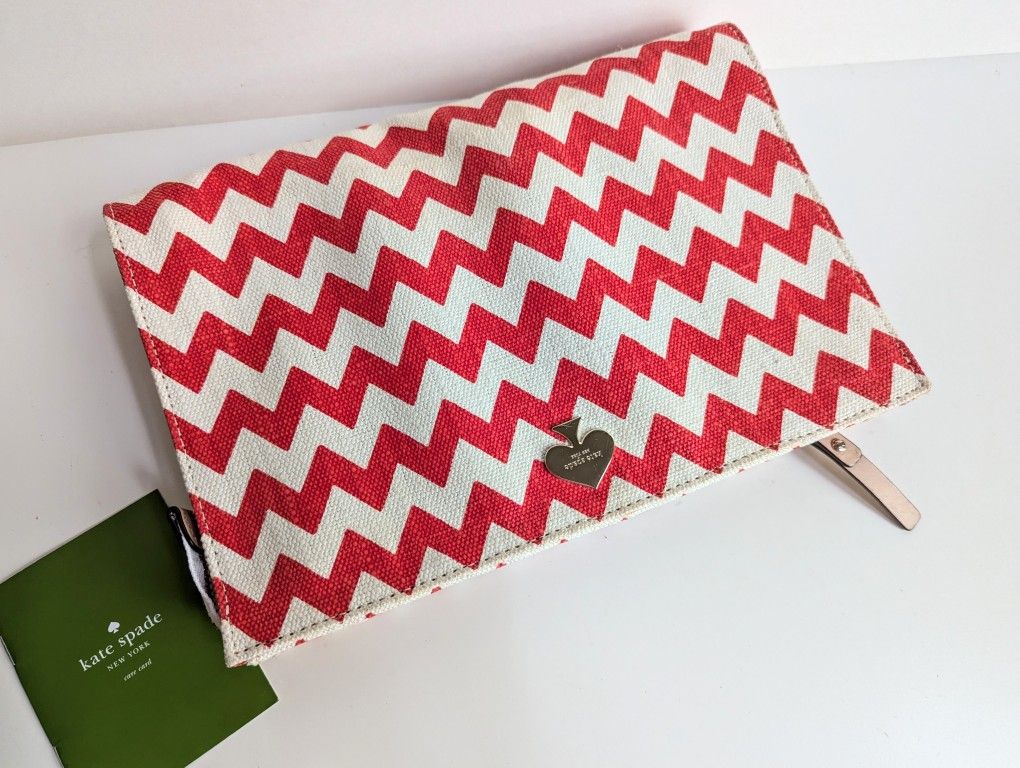 Kate Spade New York Chevon Canvas Clutch
