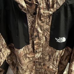 Camo North Face Zip Up Jacket 