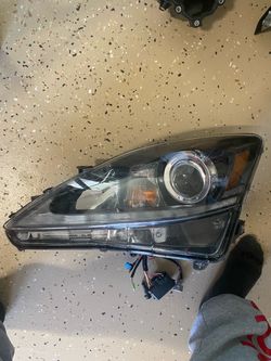 Right side (passenger) HID/Xenon and LED projector headlight for 2011-2013 Lexus  IS 250, and IS 350, or IS F