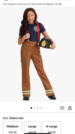 Fire Captain girls Costume