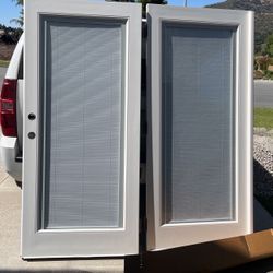 French Doors 72x80 Blinds Incased