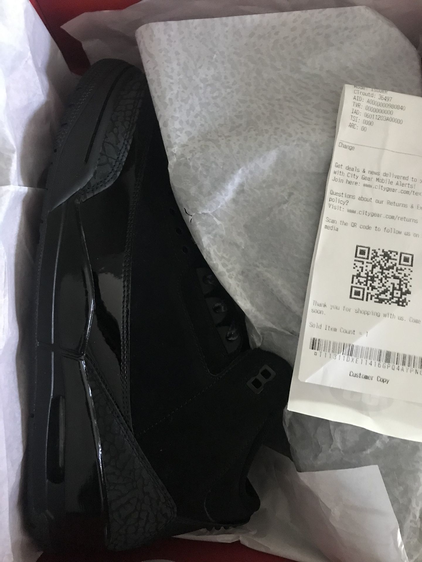 Jordan Retro 3 Size 13 Men (blackcats)
