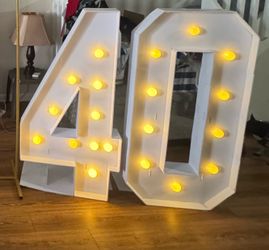 4FT Marquee Light Up Numbers
