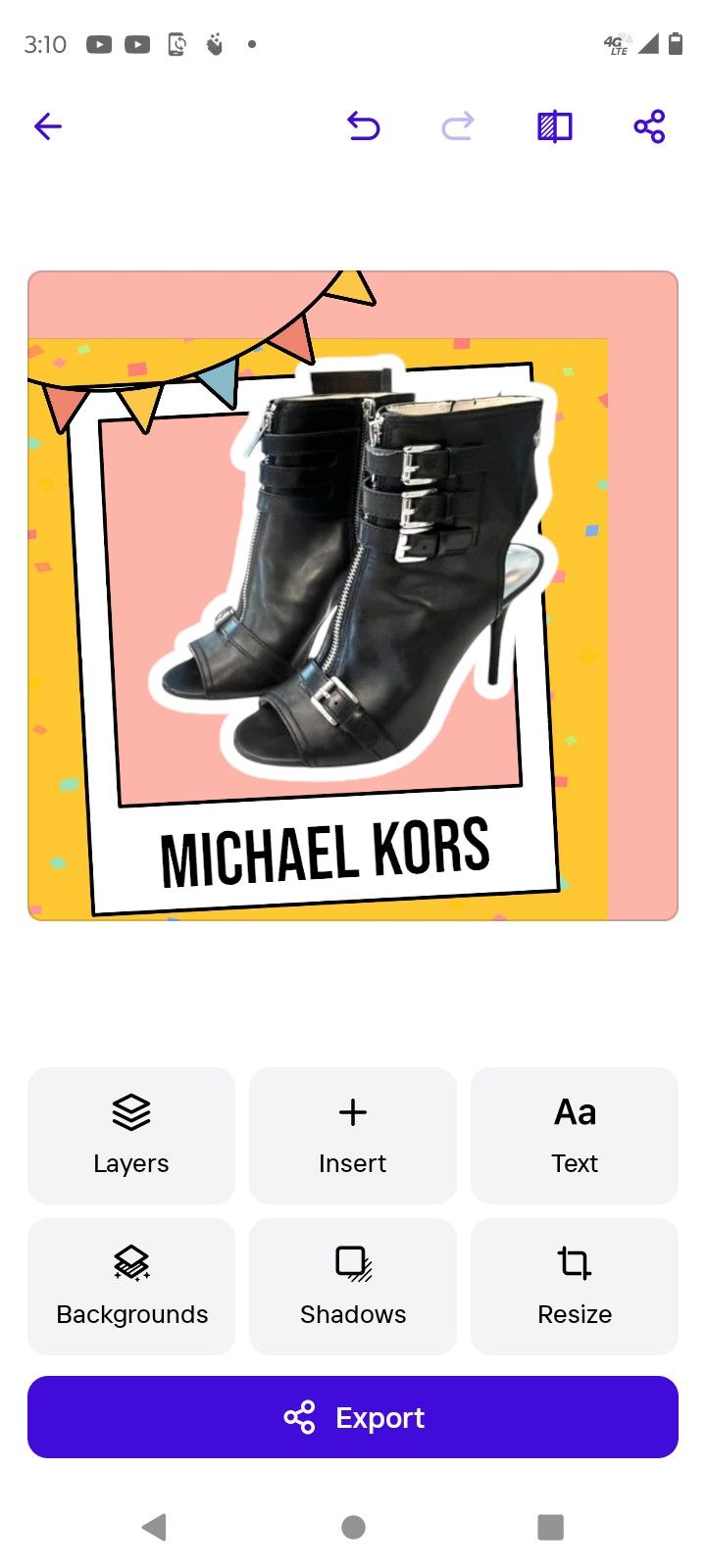 Michael Kors Black Mule Pump