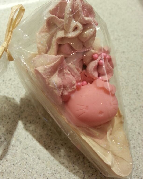 Hello kitty cake soap