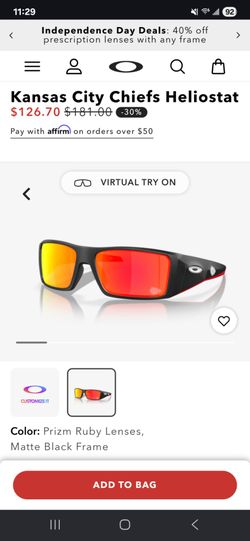 Oakley Kansas City Chiefs Heliostat