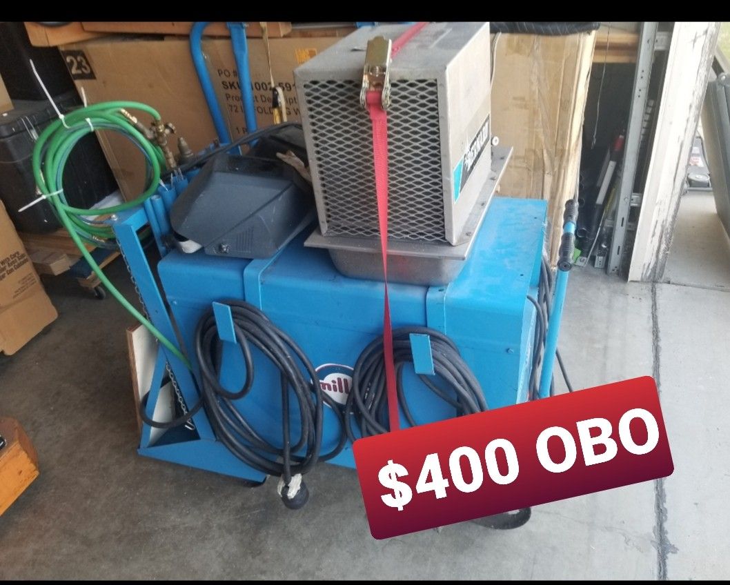 TIG WELDER, MILLER MODEL DIALARC HF, SERIAL HH043537, 208/230/460 VAC