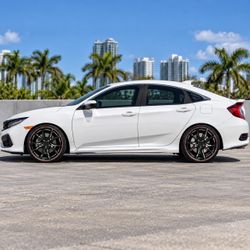 🔥 18X8 EXTREME OE WEOE-1787112 GLOSS BLACK RED LIP Wheels 🔥