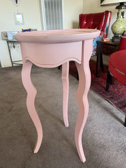 Whimsical Pink Table / Stand