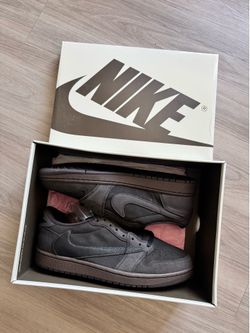 Size 11 men Jordan 1 Low Travis Scott “Brown Velvet”