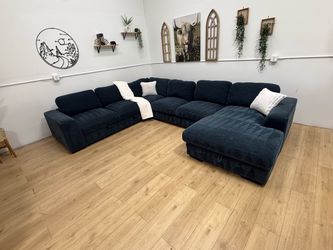 Blue Sectional Couch Free Delivery
