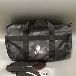 Bape Black Camo Duffel Bag