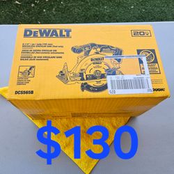 $130 Dewalt 6-1/2" Circular Saw (Tool-Only) 20-Volt