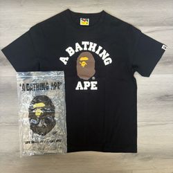 BAPE College Ape Tee Black