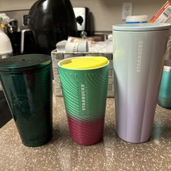 Starbucks Small Coffee Mug & 2 Tumblers