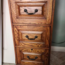Wood File Cabinet