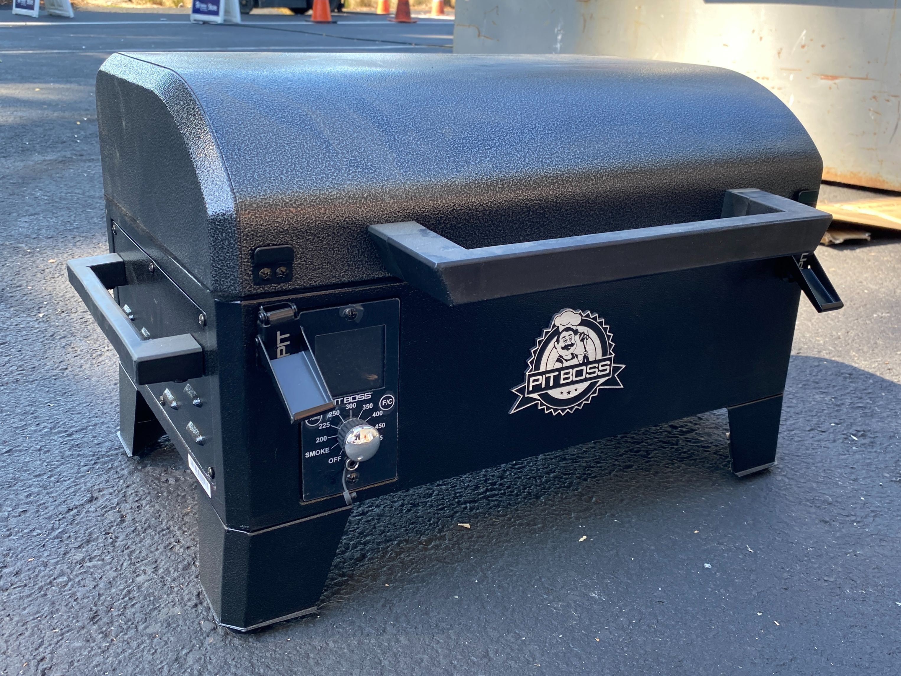 PIT BOSS Tabletop Wood Pellet Grill, Black w/ Cover