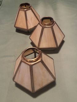 Rare Vintage 1980s Casablanca light shades