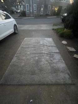 Large 7x12 Shag Grey Rug 