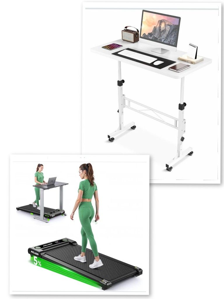 Treadmill With Working Desk Adjustable