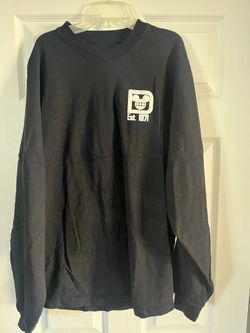 Disney Parks Walt Disney World Spirit Jersey Long Sleeve Black T-Shirt Size L