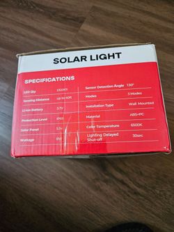 Led solar lights with sensor detection,  waterproof,  easy installation