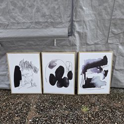 Picture Canvas Wall Decor Set Of 3 