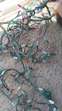 Multicolor string lights for tree or decorations, $10