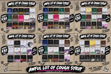 ALOCS Awful Lot Of Cough Syrup Shirt (Was $40 On Sale For $30, Sale Ends On Soon)
