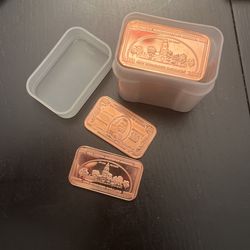 20 -  1 Oz Investment Grade Copper Bars