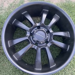 Wheel aluminum KMC brand new 22”x9” wide one only