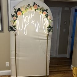 3-piece set-Gold Arch Backdrops for Weddings & Parties 