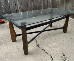 Perfect glass-topped coffee table