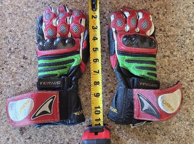 Teknic Leather Small Motorcycle Gloves