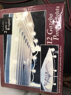 Gazebo Porch Lights - Large Globe String Lights 