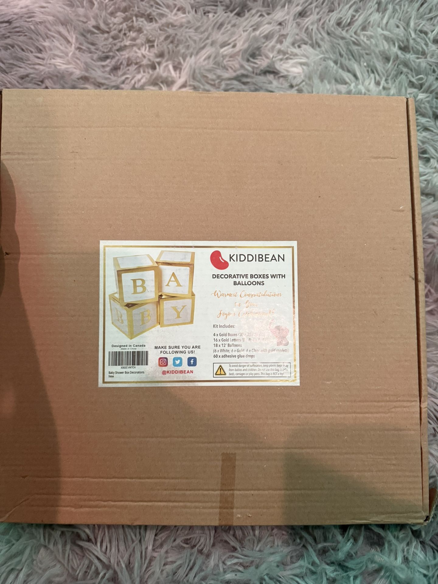 Decorative Boxes & Balloons (Baby)