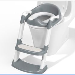 New COOSEYA Potty Training Toilet with Step Stool Ladder, Toddler Kids Potty Training Seat for Boys Girls, Foldable Anti-Slip Toilet Toddler Seat Spla