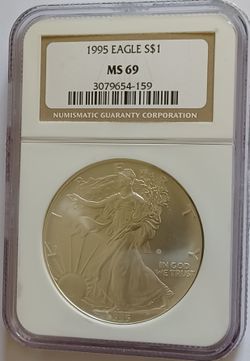 1995 Silver Eagle MS69 - NGC