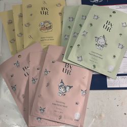 BVUR x Sanrio Face Serum Masks - 9 Pack  ||HYDRATION, RADIANCE, SOOTHING||